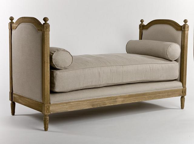 French-Linen-and-Oak-Daybed-Sofa-Couch-From-St-Simons-Beach-Rentals-Gift-Shop